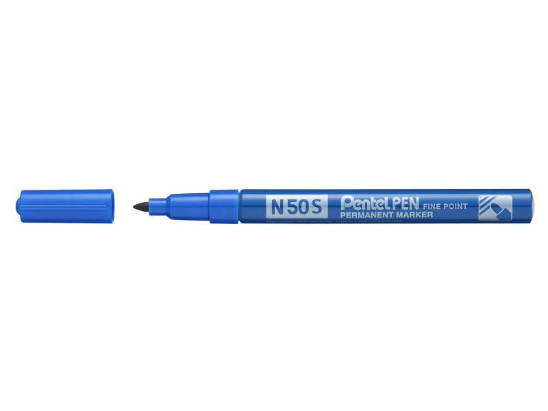 Pentel Marqueur permanent N50S, pointe ogive fine, bleu