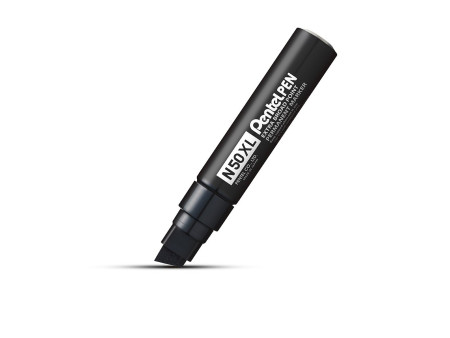 Pentel Marqueur permanent N50XL, pointe biseautée, noir