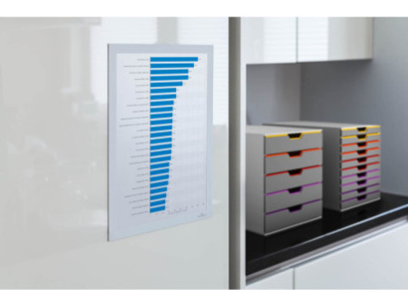DURABLE Cadre d'affichage magnétique DURAFRAME, A4, blanc