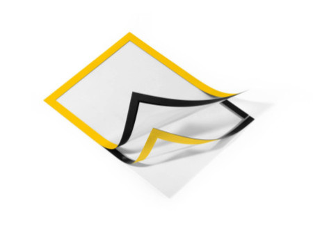 DURABLE Cadre d'affichage magnétique DURAFRAME, A4, jaune