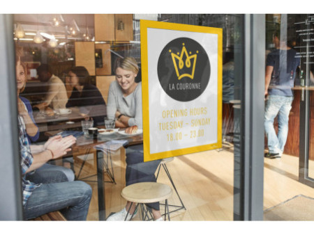 DURABLE Cadre d'affichage magnétique DURAFRAME, A4, jaune