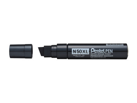 Pentel Marqueur permanent N50XL, pointe biseautée, vert