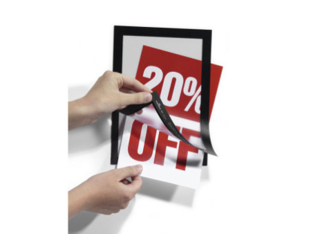 DURABLE Cadre d'affichage magnétique DURAFRAME, A5, noir