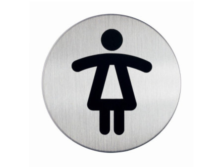 DURABLE Pictogramme 'WC-Femmes', diamètre: 83 mm, argent