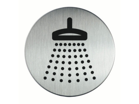DURABLE Pictogramme 'Douche', diamètre: 83 mm, argent