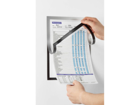 DURABLE Cadre d'affichage DURAFRAME MAGNETIC NOTE, A4 argent