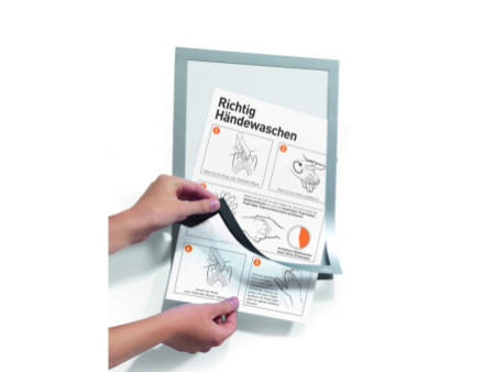 DURABLE Cadre d'affichage magnétique DURAFRAME, A4, orange