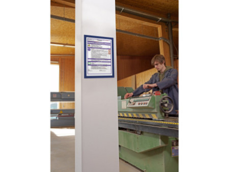 DURABLE Cadre d'affichage magnétique DURAFRAME A3 bleu foncé