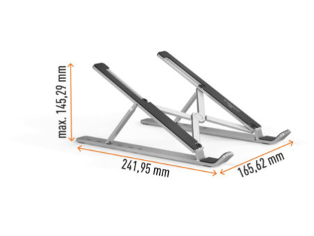 DURABLE Support pour ordinateur portable FOLD, argent