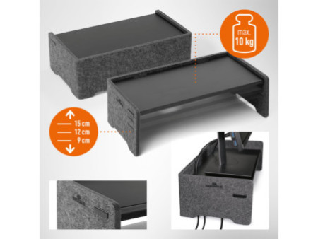 DURABLE Support pour écran EFFECT, anthracite