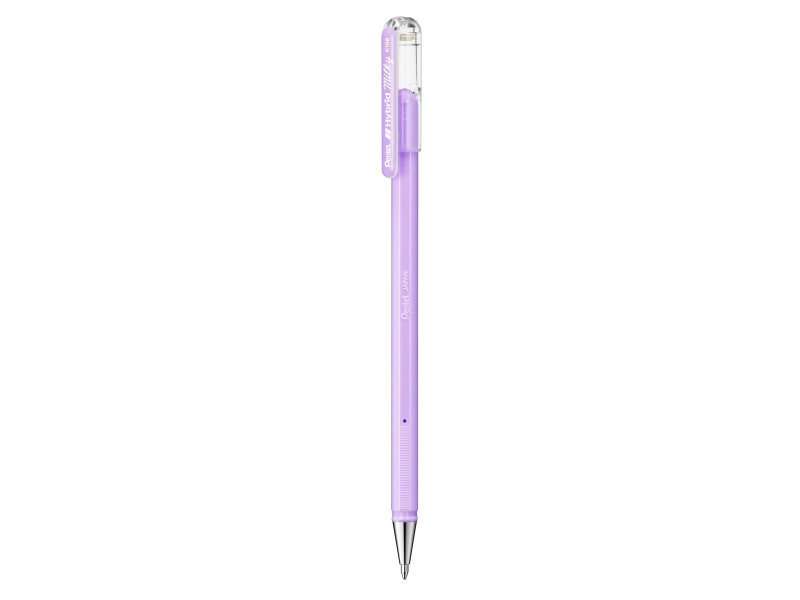 Pentel Stylo roller à encre gel Hybrid Milky, violet pastel