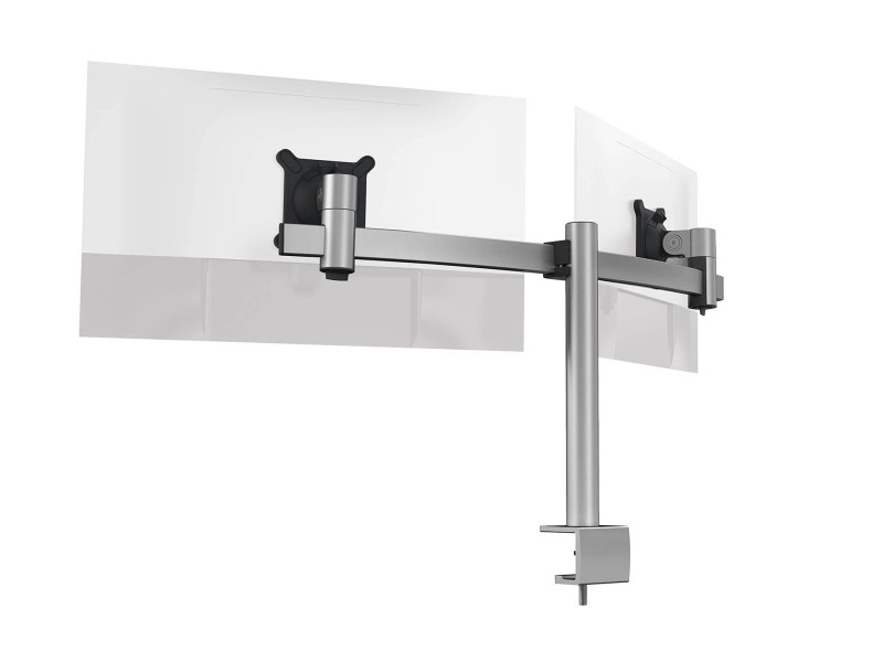 DURABLE Support double pour 2 écrans, pince de fixation