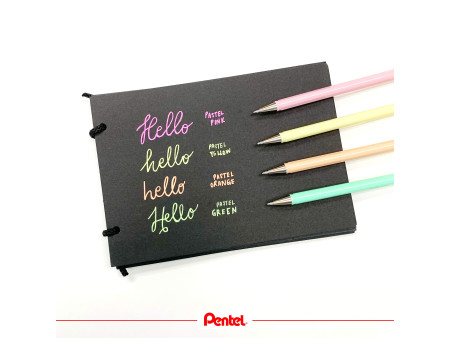 Pentel Stylo roller à encre gel Hybrid Milky, violet pastel