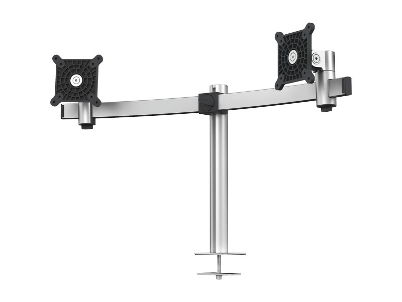 DURABLE Support double pour 2 écrans, fixation passe-câble