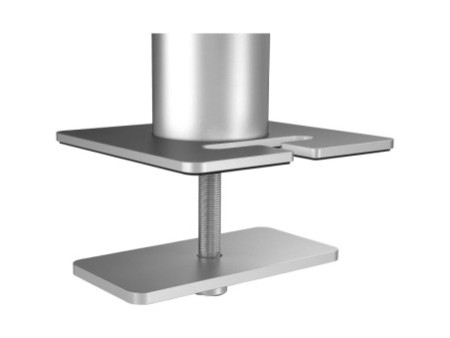 DURABLE Support double pour 2 écrans, fixation passe-câble