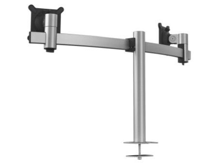 DURABLE Support double pour 2 écrans, fixation passe-câble