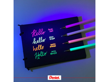 Pentel Stylo roller à encre gel Hybrid Milky, violet pastel