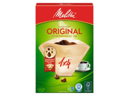 Melitta Filtre à café arôme '1x4', marron nature