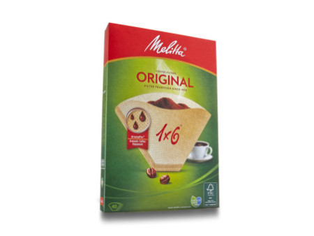 Melitta Filtre à café arôme '1x6', marron nature