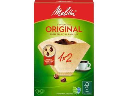 Melitta Filtre à café Arôme '1x2', brun naturel