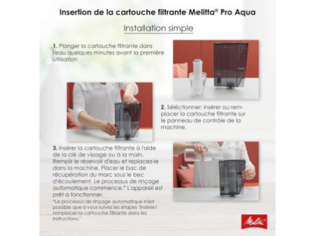 Melitta Cartouche filtrante à eau 'PRO AQUA'