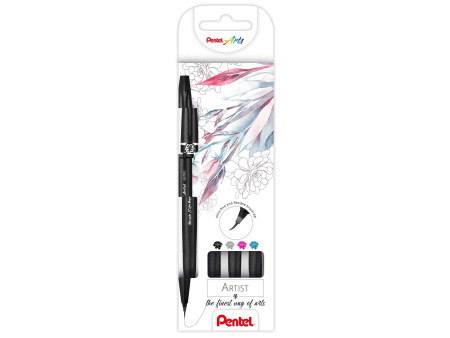 PentelArts Stylo pinceau Sign Pen Artist, set de 4