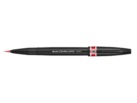 PentelArts Stylo pinceau Sign Pen Artist, rouge
