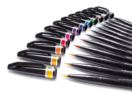 PentelArts Stylo pinceau Sign Pen Artist, gris
