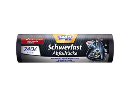 swirl Profi Sac poubelle renforcé, 240 litres, noir