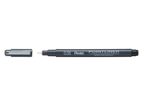 PentelArts Feutre technique permanent Pointliner, noir