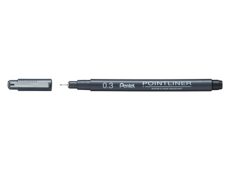 PentelArts Feutre technique permanent Pointliner, noir
