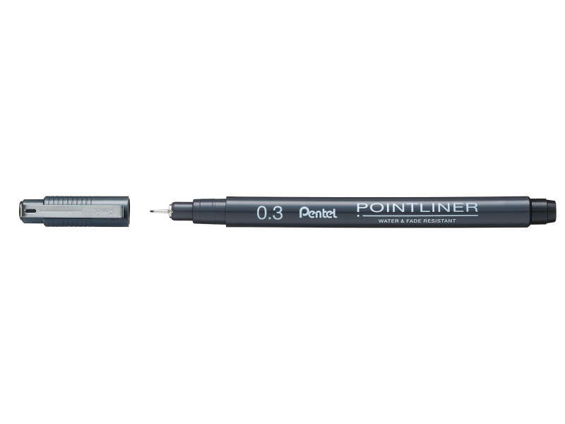 PentelArts Feutre technique permanent Pointliner, noir