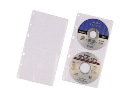 DURABLE Pochette CD-/DVD COVER S, pour 2 CD, PP, 156x288 mm