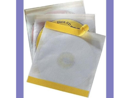 DURABLE Pochette autoadhésive pour CD/DVD FIX, en PP