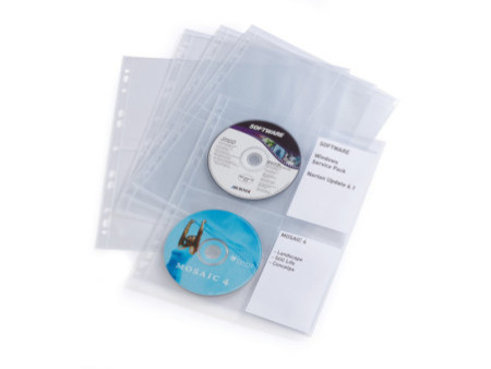 DURABLE Pochette CD-/DVD COVER LIGHT M, pour 4 CD, en PP,