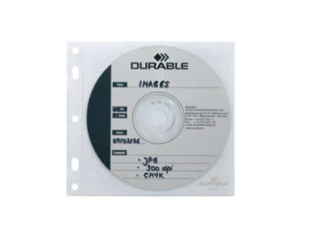 DURABLE Pochette CD-/DVD COVER FILE, PP, transparent