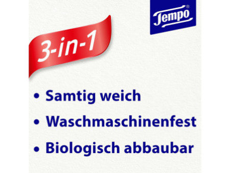 Tempo Mouchoir Classique, 4 couches, pack de 30, blanc