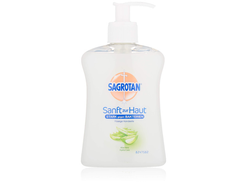 SAGROTAN Savon pour mains Aloe Vera, flacon à pompe 250 ml
