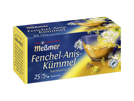 Meßmer Thé 'fenouil-anis-carvi', harmonieux, paquet de 25