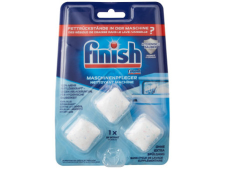 finish Tablettes d'entretien lave-vaisselle, blister de 3