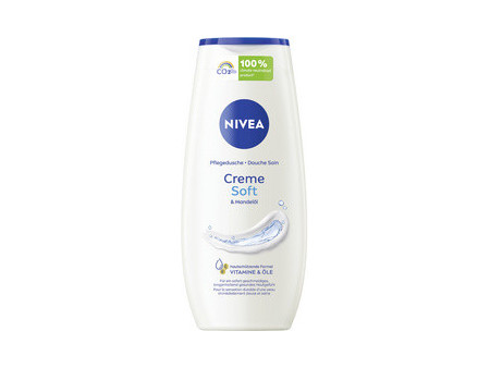 NIVEA Gel douche crème soft à l'huile d'amande, 250 ml