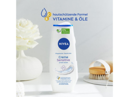 NIVEA Gel douche crème Sensitive ph skin neutral, 250 ml