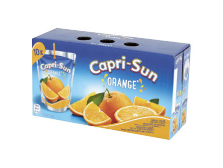 Capri-Sun Boisson à base de jus de fruits ORANGE, 10 x 0,2 l