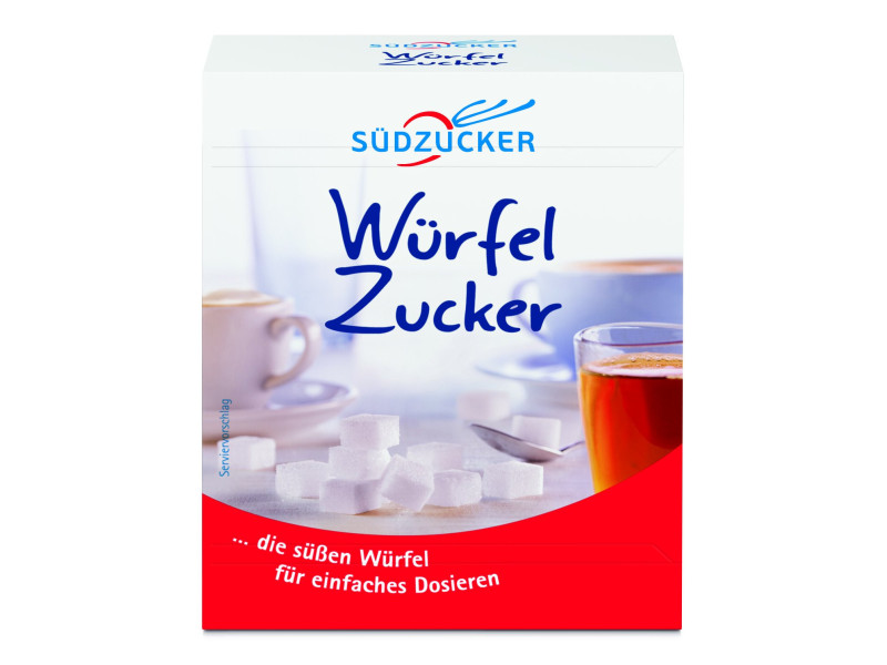 SÜDZÜCKER Sucre en morceaux, boîte de 500 g