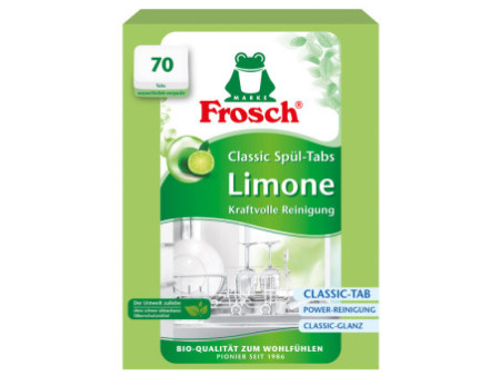 Frosch Tablettes lave-vaisselle Classic Limone, 70 pièces