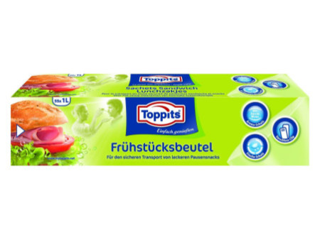 TOPPITS Sachet pour petit déjeuner, 55 x 1 litre