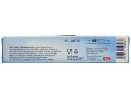 TOPPITS Sachet de congélation, 30 x 3 litres, 250 x 270 mm