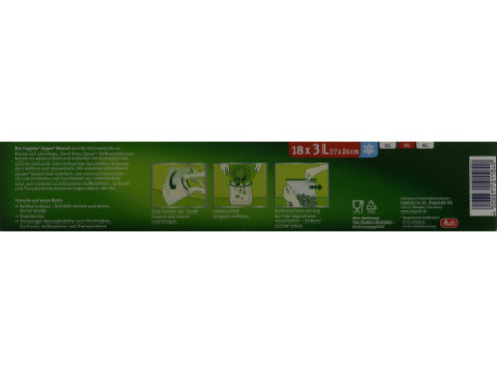 TOPPITS Sachet multi-usage avec zip, 18 x 3 litres