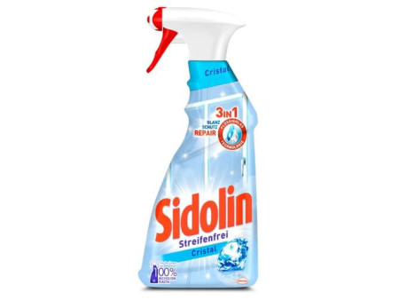 Sidolin Nettoyant pour vitres All in 1 Cristal, spray 500 ml
