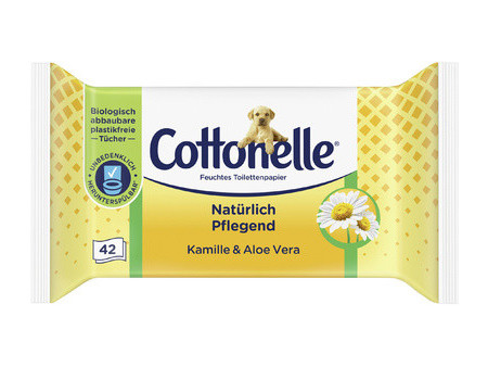 Cottonelle Papier toilette humide, camomille & Aloe Vera